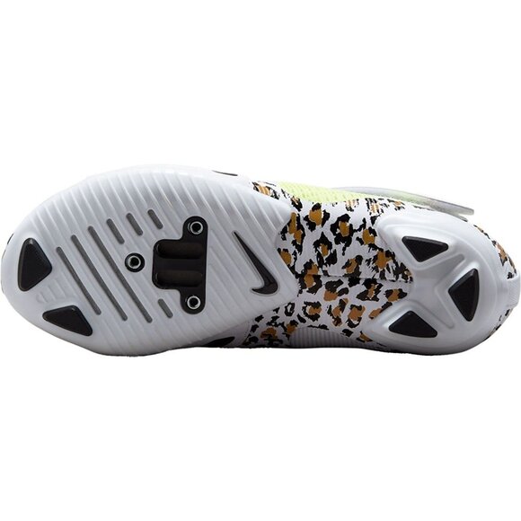 Nike Womens SuperRep Cycling Shoes Leopard Print White & Neon Yellow Size 6.5 - Picture 8 of 9